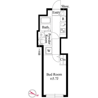 グランパセオ祐天寺ウエスト【4階】の間取り