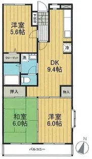 ベルデュール麻生壱番館【2階】の間取り