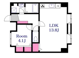 広島県広島市南区比治山町【マンション】の間取り