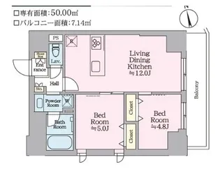 ティモーネグランデ田端ノルド【3階】の間取り