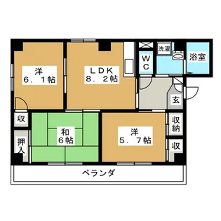 エスペラール明正【3階】の間取り
