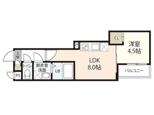 MOVE江波本町【2階】の間取り