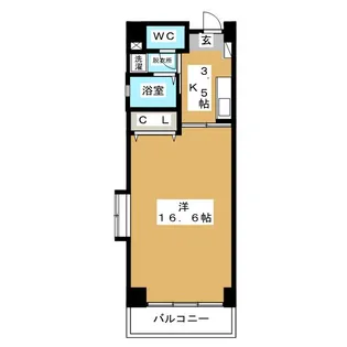 ファースト金城【7階】の間取り