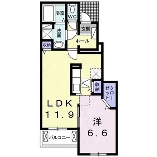 フェリーチェ II【1階】の間取り