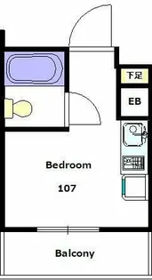 リハリゾートII【1階】の間取り