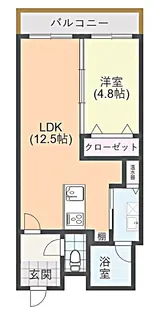 ドミール・シャルマン弐番館【1階】の間取り