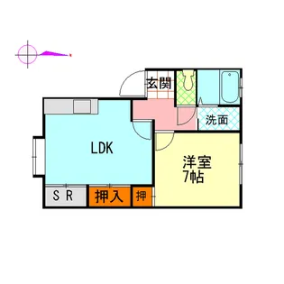 レジデンスY(定)【1階】の間取り