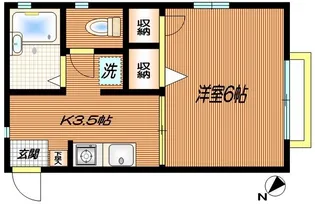 サワハイム【1階】の間取り