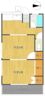 川端荘【2階】の間取り