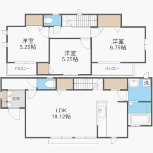 福岡県福岡市南区横手3【一戸建】の間取り