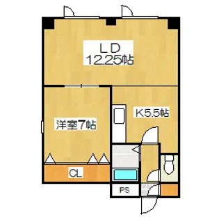 シャンポールA【1階】の間取り