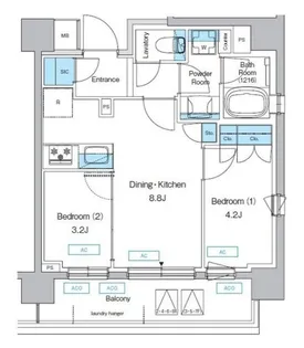東京都世田谷区上馬5【マンション】の間取り