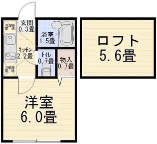 アーバンハイツ【2階】の間取り