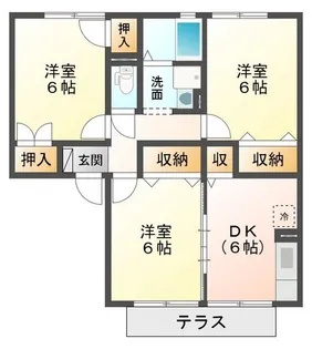 メゾンベール・コーヤ C【2階】の間取り