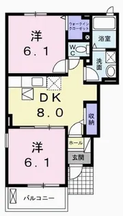 兵庫県加東市北野【アパート】の間取り