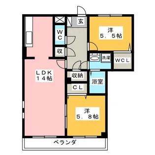シャトー犬山【3階】の間取り