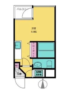 パッサージュ中野坂上【1階】の間取り