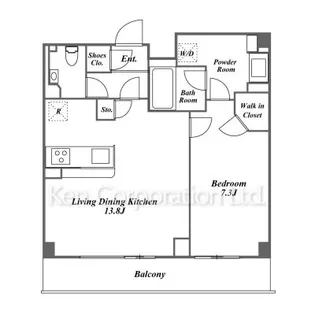 コンフォリア駒場【5階】の間取り