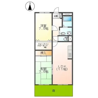 ハウスローリエ【1階】の間取り