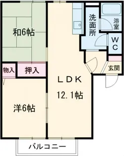 兵庫県加古川市平岡町一色西2【アパート】の間取り