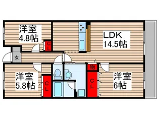 ルイ【1階】の間取り