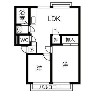 ドリームフォレスト楽田【1階】の間取り