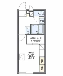 レオパレスエトワール【2階】の間取り