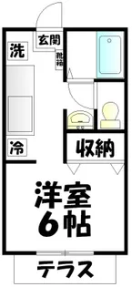 サンシティ岩原【1階】の間取り