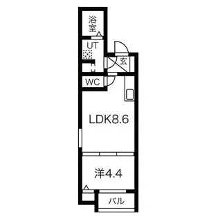 大阪府東大阪市三島2【アパート】の間取り