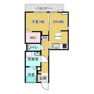 フラッツ・ベル【1階】の間取り