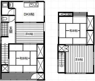 山梨県甲府市美咲1【一戸建】の間取り