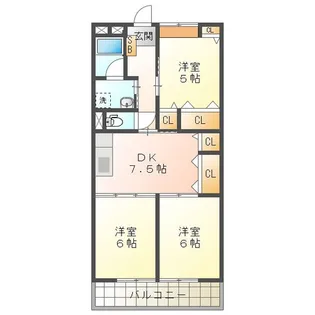 BERGEN MOON【2階】の間取り