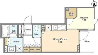 東京都渋谷区恵比寿南3【マンション】の間取り