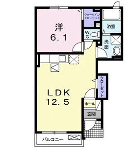 ランバーコート【1階】の間取り