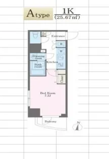 アジールコート西新宿【6階】の間取り