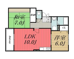 千葉県千葉市若葉区みつわ台2【アパート】の間取り