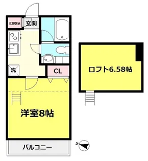 サニーヒルズA【2階】の間取り