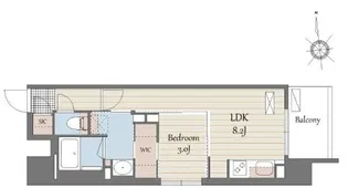 S-RESIDENCE天満橋ar【2階】の間取り
