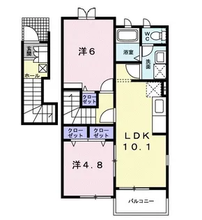 クレメントC【2階】の間取り