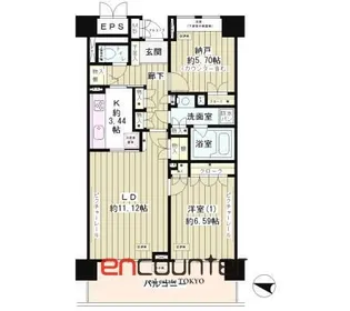 マーシュフィールド四番町【5階】の間取り