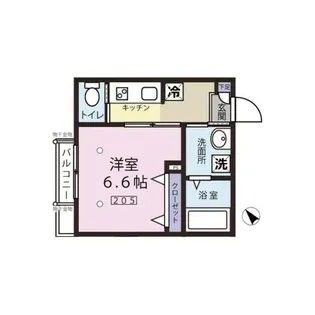 エスポワール東大井【2階】の間取り