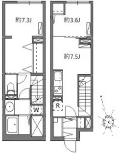 ソラシアレジデンス学芸大学II【1階】の間取り