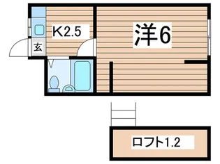 ハイムシエモア【2階】の間取り
