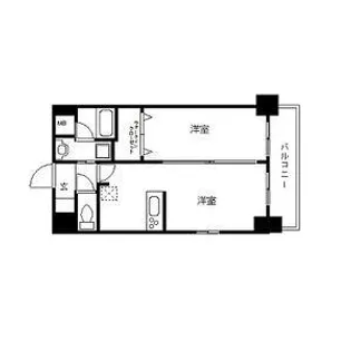 プレサンス名古屋STATIONサティナ【5階】の間取り