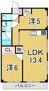 ベルメゾン【2階】の間取り