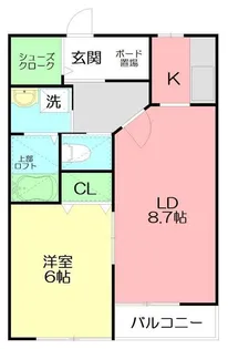 チャンティック東海岸【2階】の間取り