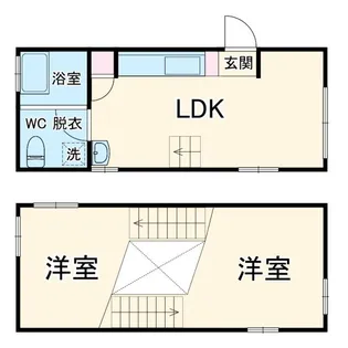 神奈川県横浜市港北区篠原台町【一戸建】の間取り