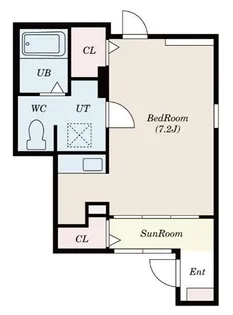 東京都立川市若葉町2【アパート】の間取り