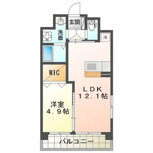 ブルースカイマンションX【2階】の間取り