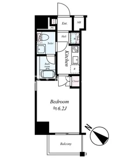 アベニール大塚【1階】の間取り